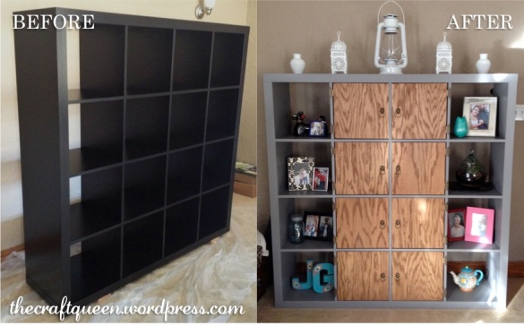 ikea expedit hack before and after